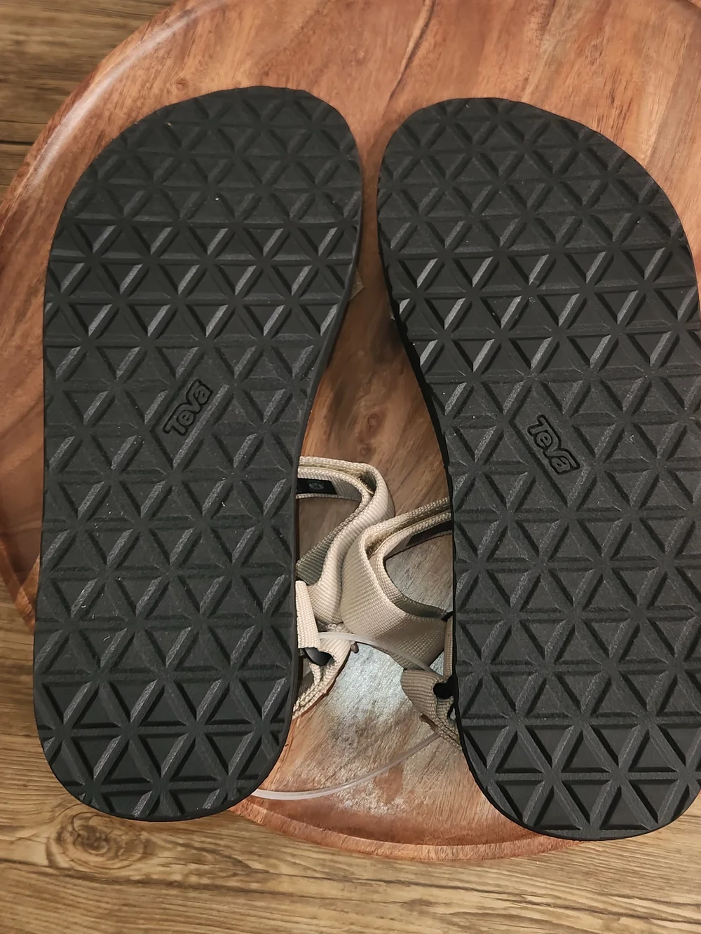 Teva Original Universal Sandals Men's Size 12 White Pepper/Beige & Black NEW